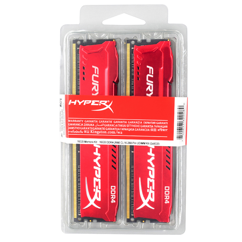 HyperX Fury Memoria DDR4 16GB (2x8GB) 32GB (2x16GB) Kit RAM