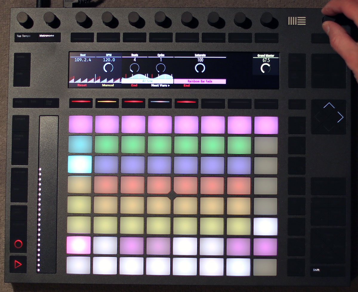 Using Ableton Push 2 :: Afterglow Developer Guide