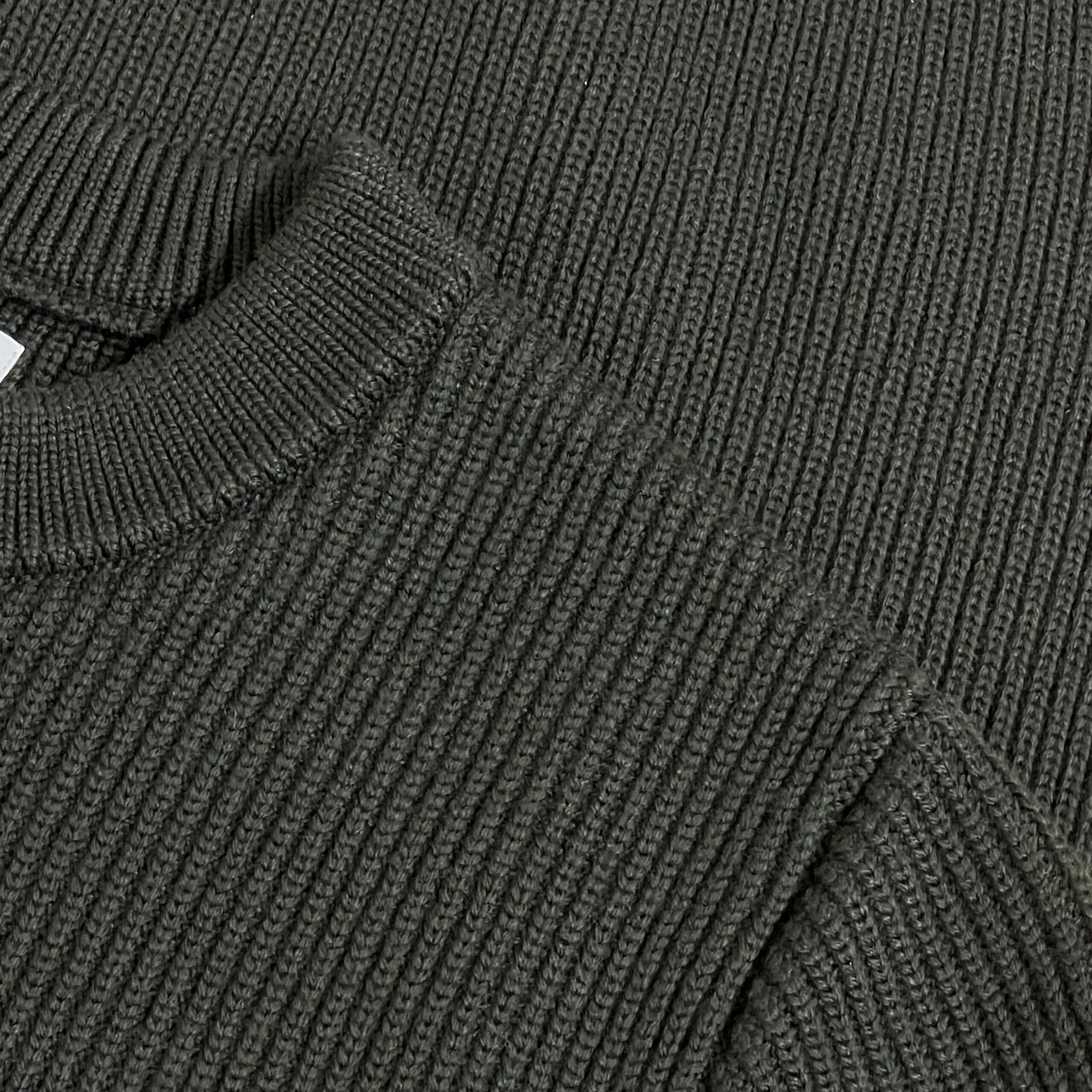 yonetomi new basic | 畦編みのキャッシュウールニット クルーネック