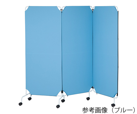 7-9777-03 連結パーテーション 基本体G 3連 2100×400×1800mm グリーン