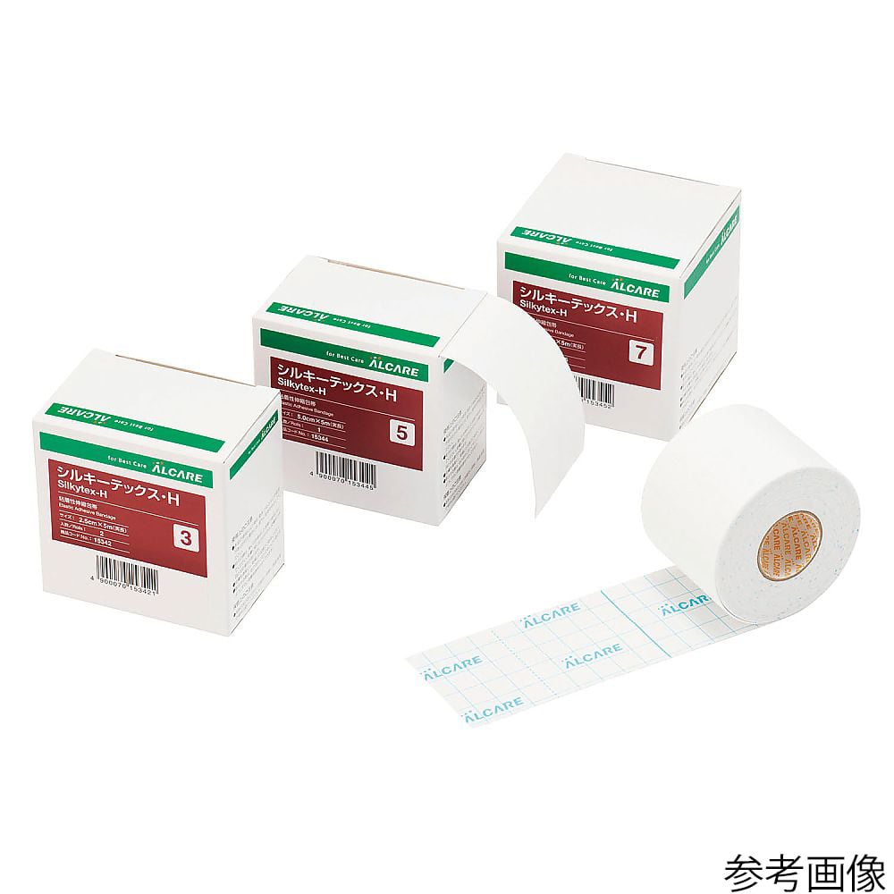 8-1149-02 シルキーテックス・H（粘着性伸縮包帯） 3号 12巻 15342