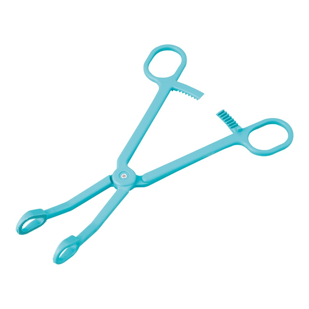 0-7446-01 プラスチック消毒鉗子 グリーン 185mm 【AXEL】 アズワン