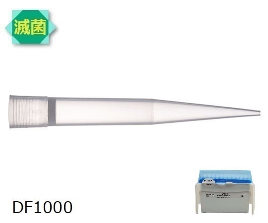 1-6858-12 ダイアモンドフィルターチップ DF1000ST 滅菌済 100～1000μL