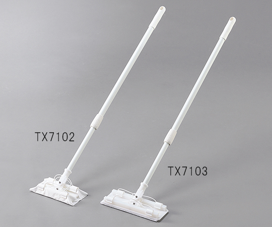 3-6853-02 クリーンルームモップ（ClipperMop） 280×100×750～1300mm