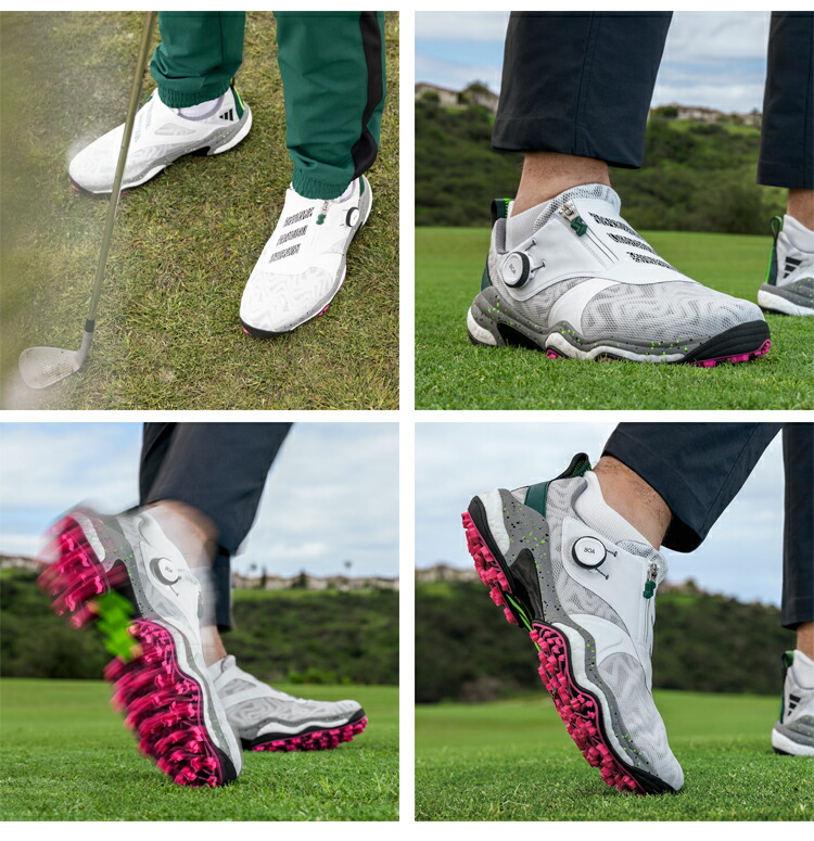 アディダス コードカオス 25 ボア スパイクレス メンズ ゴルフシューズ