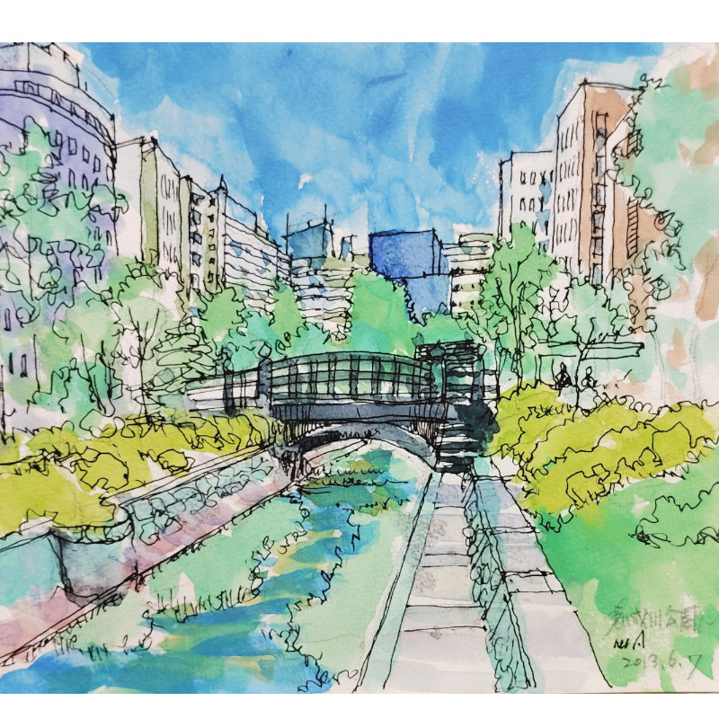 北海道札幌 絵画 販売 蒼い画廊(あおいがろう） 水彩 作品紹介