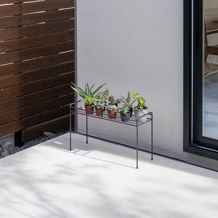 シンプルプラントスタンド スクエア M /A: プランター・シェルフ｜青山