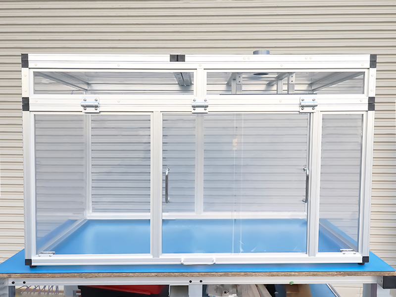 温調管理ベンチ | Alframe-ハンマー1本で組めるアルミフレーム