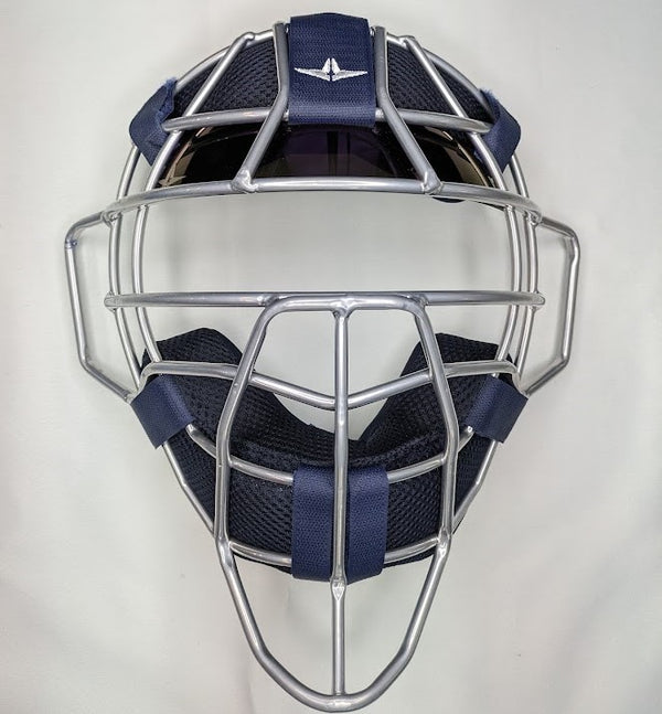 美品 HI-GOLD キャッチャーマスク ネイビー ホッケー型 美品 HI-GOLD