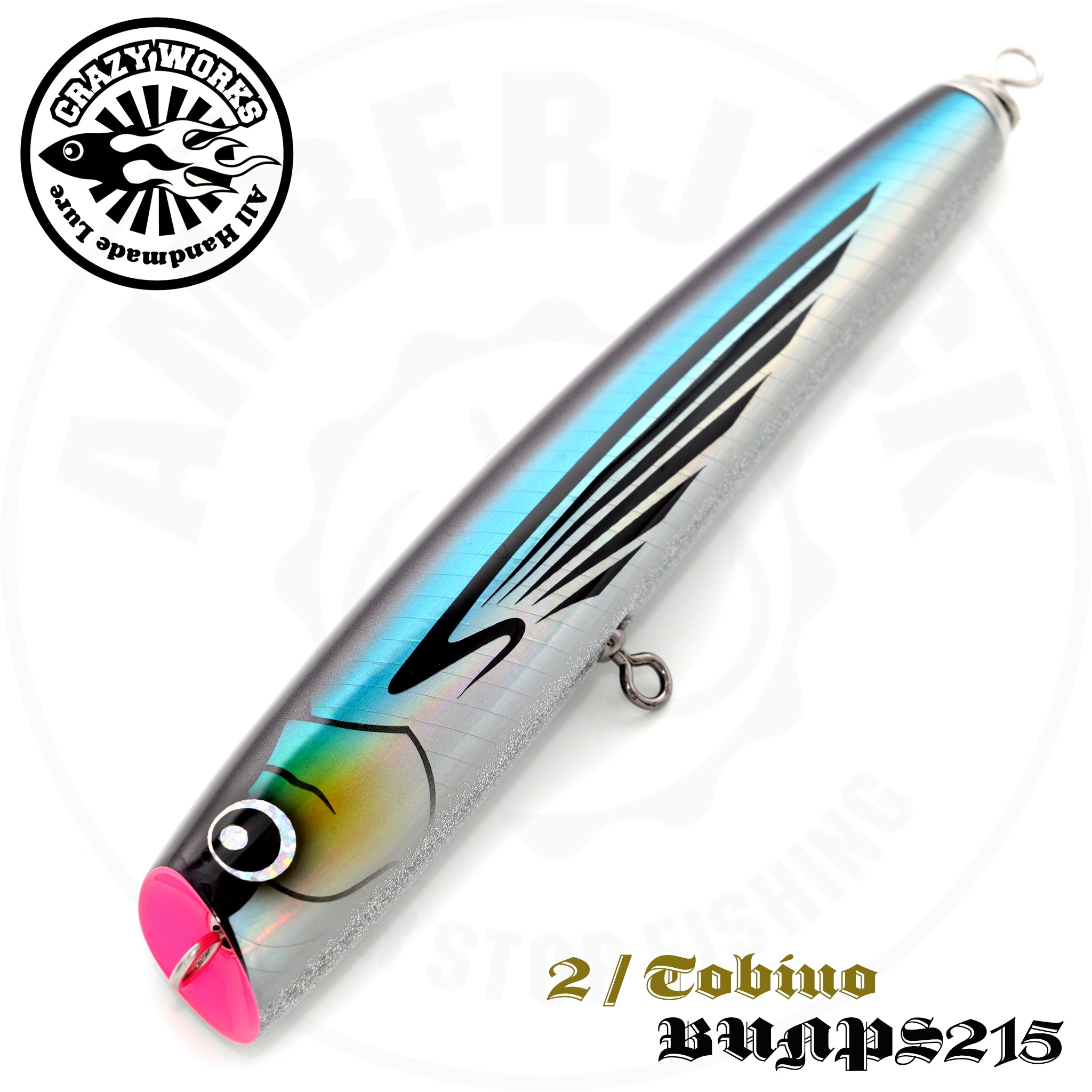 バンプス 215 ウッドダイビングペンシル プラグ クレージーワークス