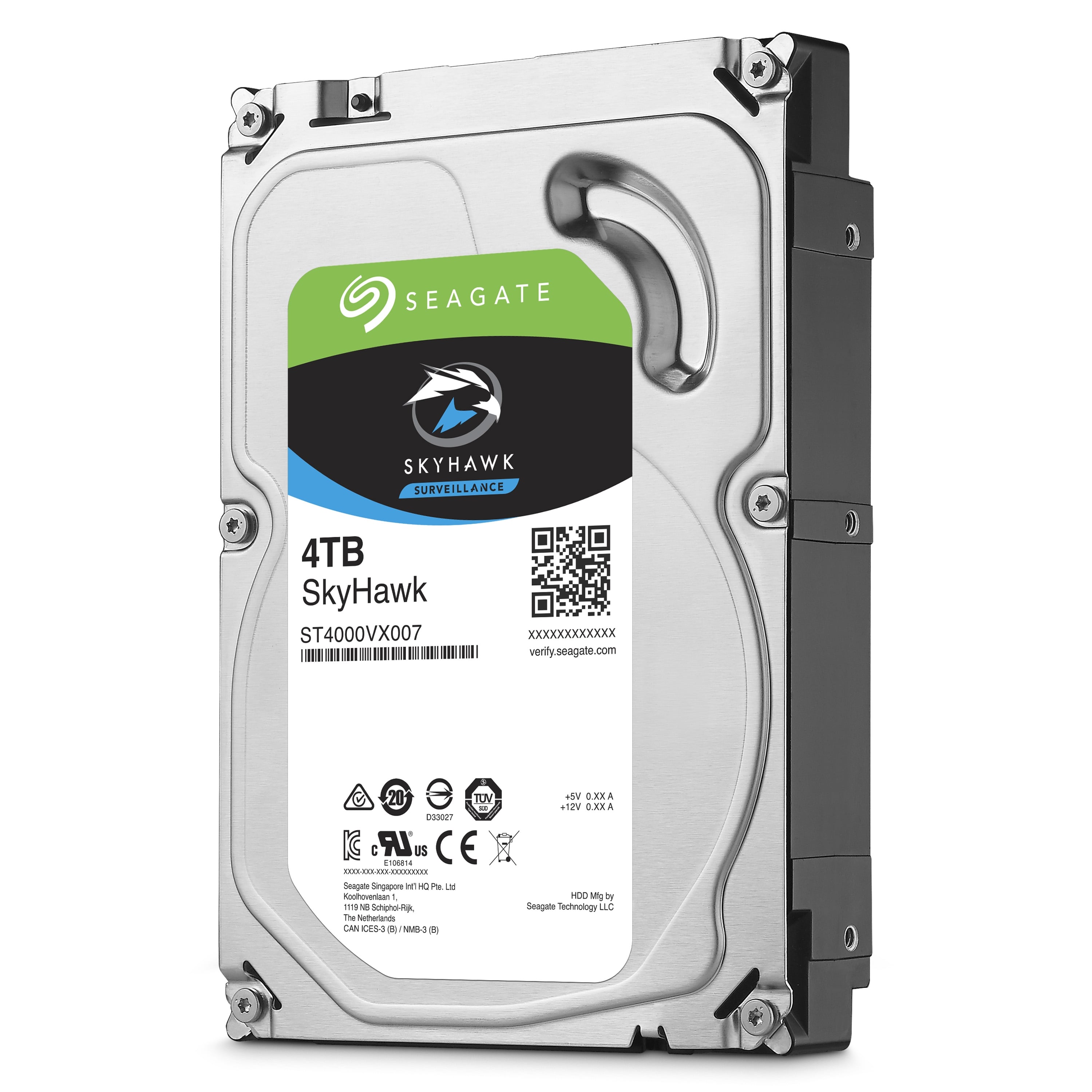 Seagate SkyHawk 4TB Surveillance Hard Drive - SATA 6Gb/s 64MB