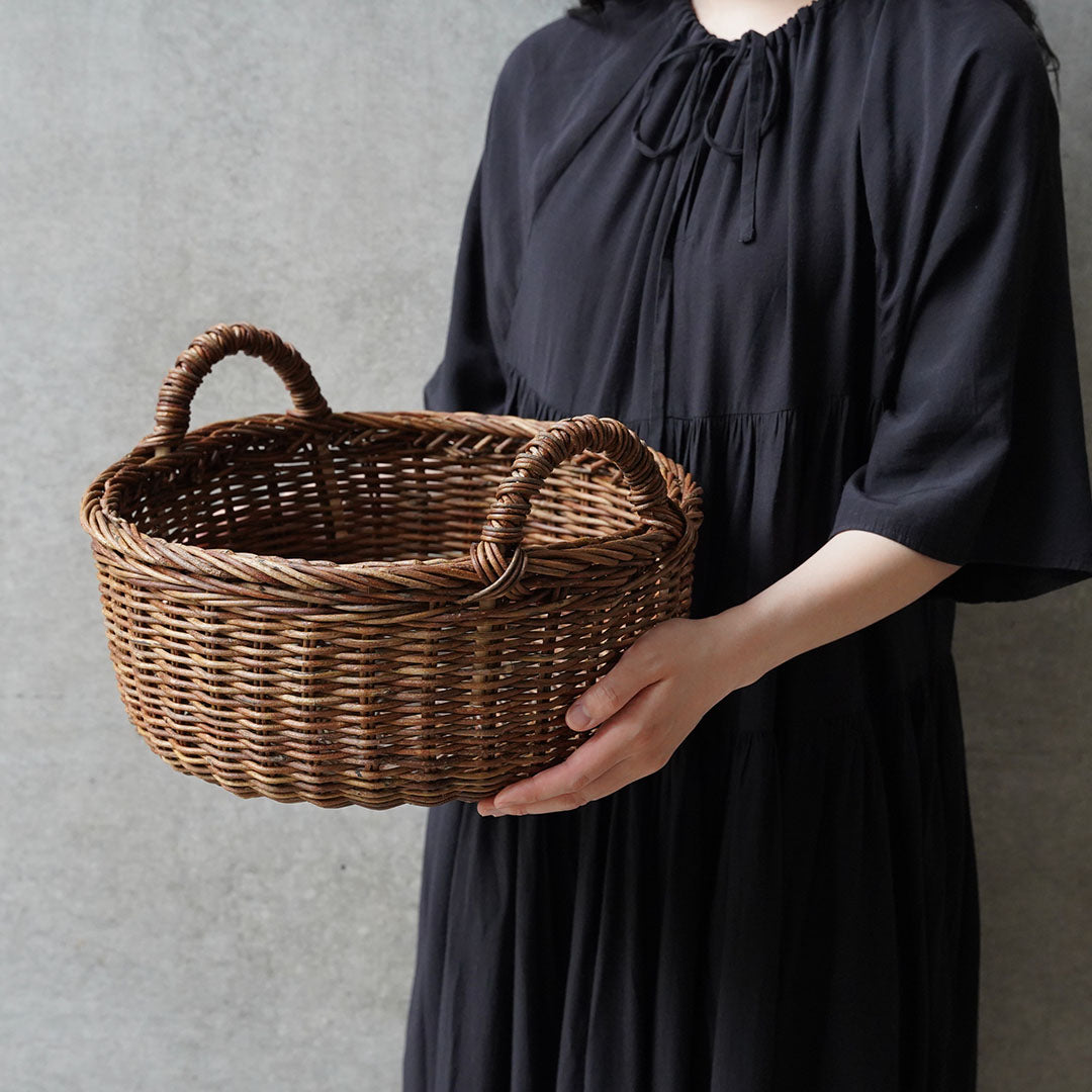 宮本工芸 あけび蔓 丸両手付 中 - アメノイエ