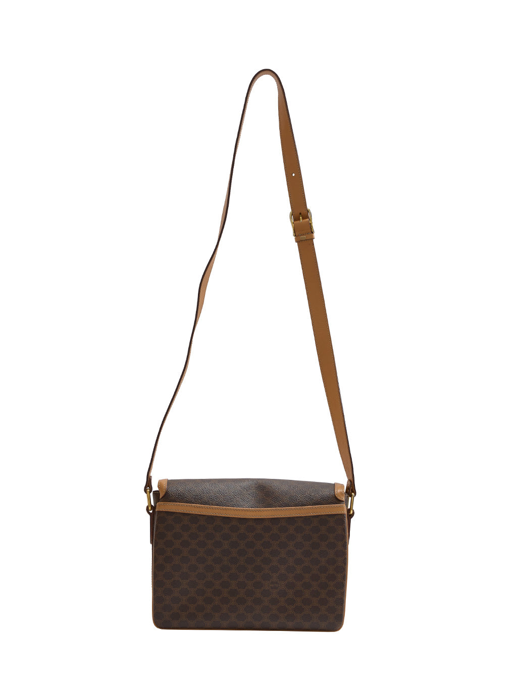 CELINE マカダム柄ベルトショルダーバッグ