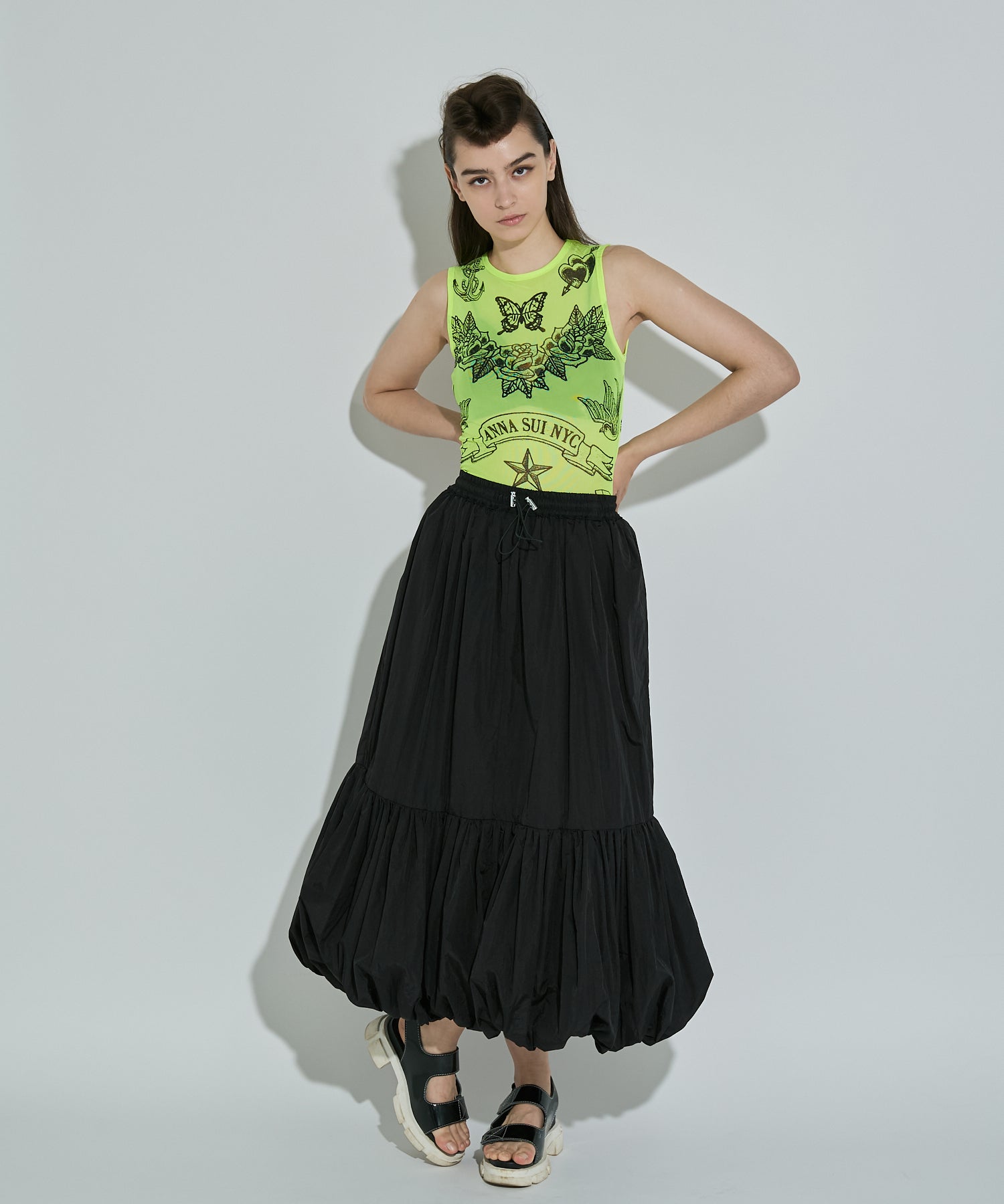 バルーンフレアロングスカート – ANNA SUI NYC