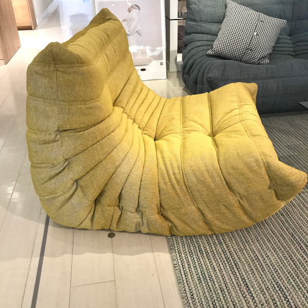 極美品・保証書有り】Lランク生地 1Pソファー リーン・ロゼ・トーゴ 極