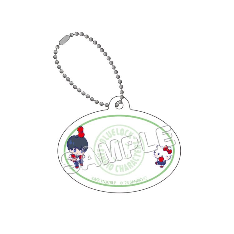 トレーディングネームプレートキーホルダー(全10柄)／BOX販売／ブルー