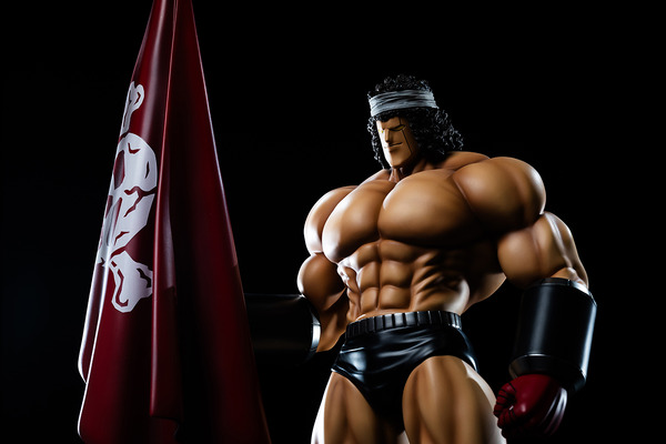 キン肉マン」バッファローマンが“血盟軍ver.”でフィギュア化！旗を持つ