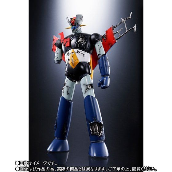 マジンガーZ」ダメージを負ったマジンガーがアニメカラーで超合金化