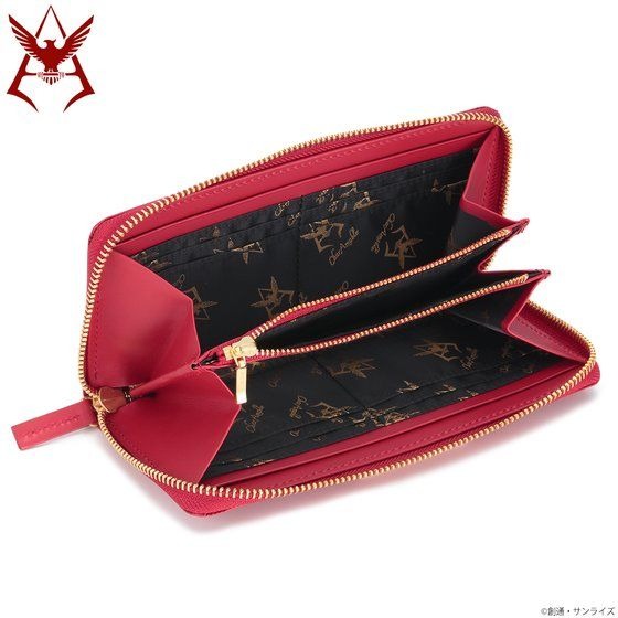 機動戦士ガンダム」ゴールドの“シャアマーク”が輝く！ 長財布、名刺