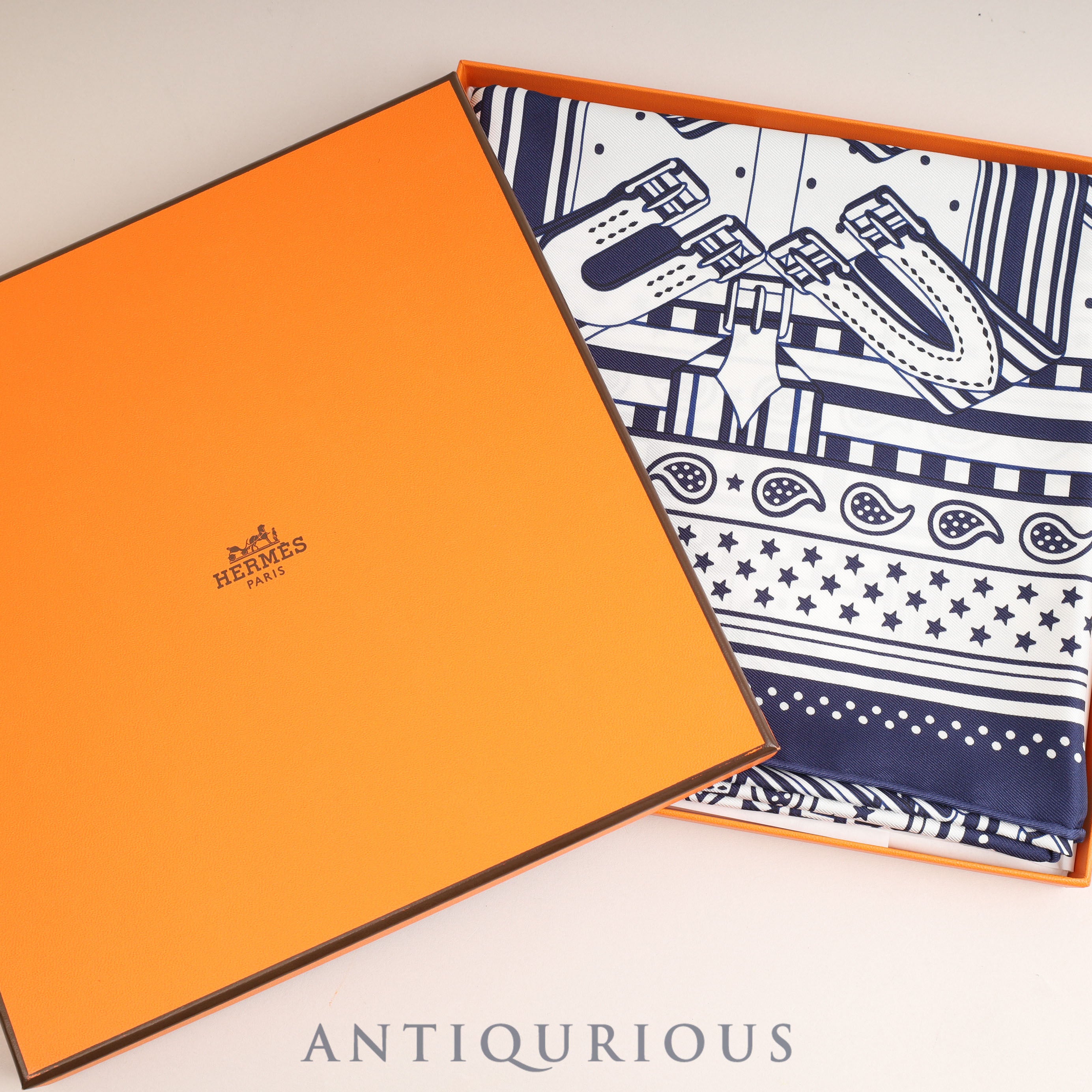 エルメス スカーフ カレ55 ジグザグのサングル | 東京銀座の