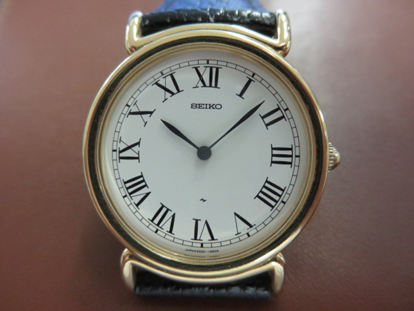 JA-0674| セイコー シャリオ 手巻 金メッキ Ref.2220-0530 未使用品
