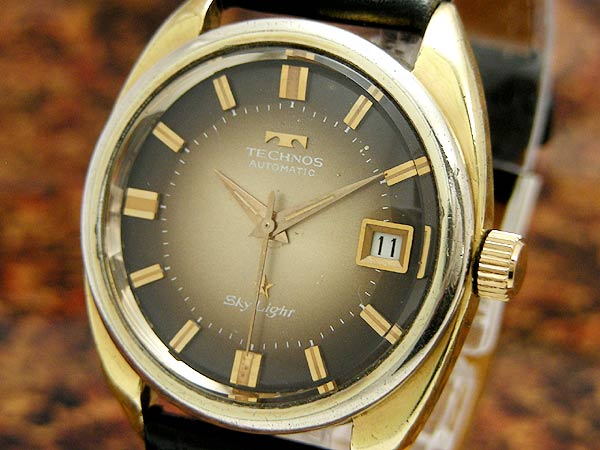 テクノス TECHNOS スカイライト ブラウングラデーションダイアル 自動