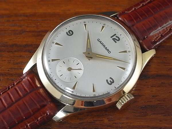 ガラード GARRARD 英国王室御用達宝飾店 ショップウオッチ 9金無垢