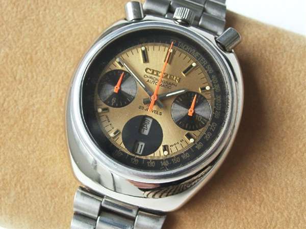 シチズン チャレンジタイマー クロノグラフ ツノ・ミッキー ゴールド