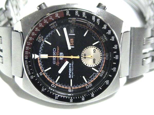 セイコー ファイブスポーツ スピードタイマー自動巻 SS 21石 6139-6031