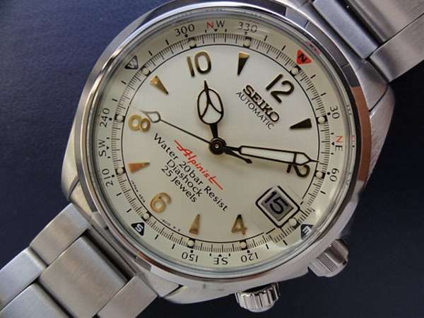 セイコー アルピニスト デッドストック 4S15 アイボリー文字盤 保証書