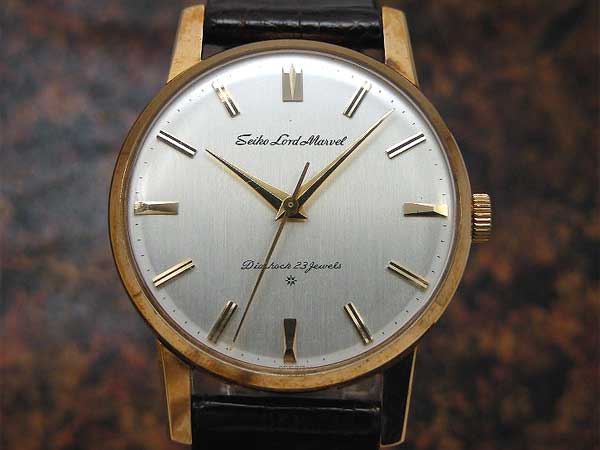 セイコー ロードマーベル LORD MARVEL 18金無垢 手巻き ボックス付属