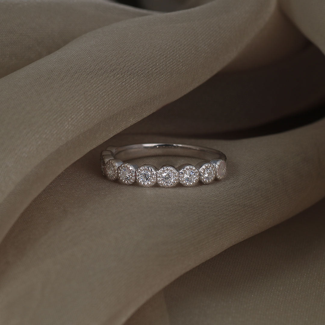 PT950 K18 ダイヤモンド 0.3ct ミル エタニティリング – anybelle