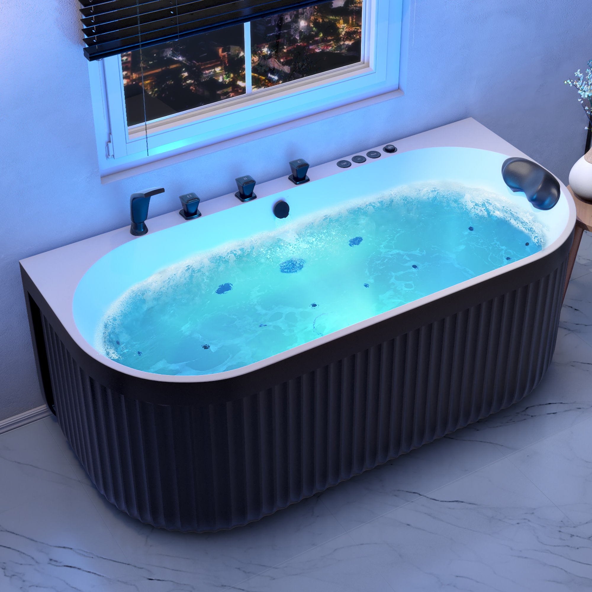 FT-AZ514-PRX - ANZZI Stone Bell Flatbottom Freestanding Whirlpool