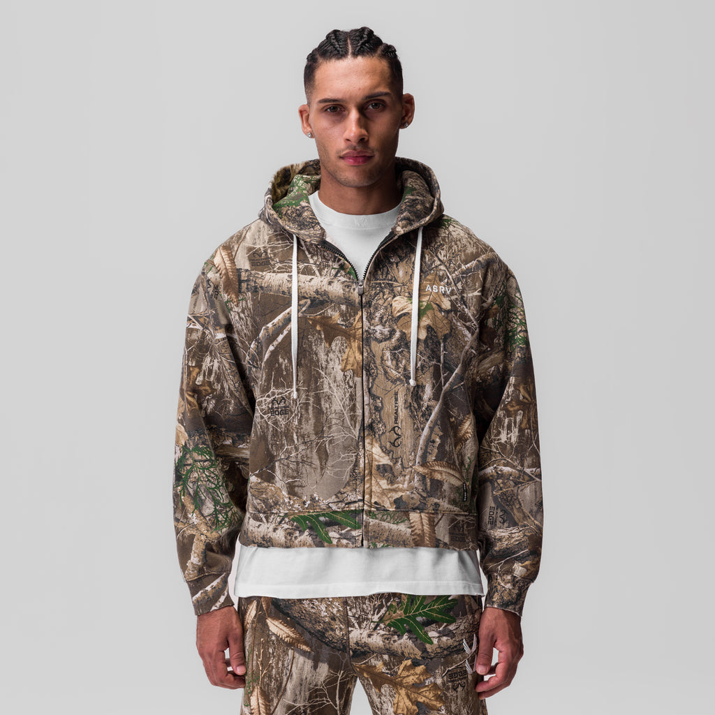 0843. Tech Essential™ Distressed Full Zip Hoodie - Realtree® Camo
