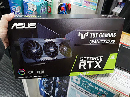 ASUS「TUF Gaming GeForce RTX 3070 Ti V2 OC Edition 8GB GDDR6X」が