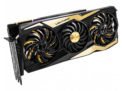 MSI独自基板のOCモデル「GeForce RTX 2080 Ti LIGHTNING Z」が登場