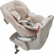 コンビ、片手操作で360度回転できるチャイルドシート「ラクティア