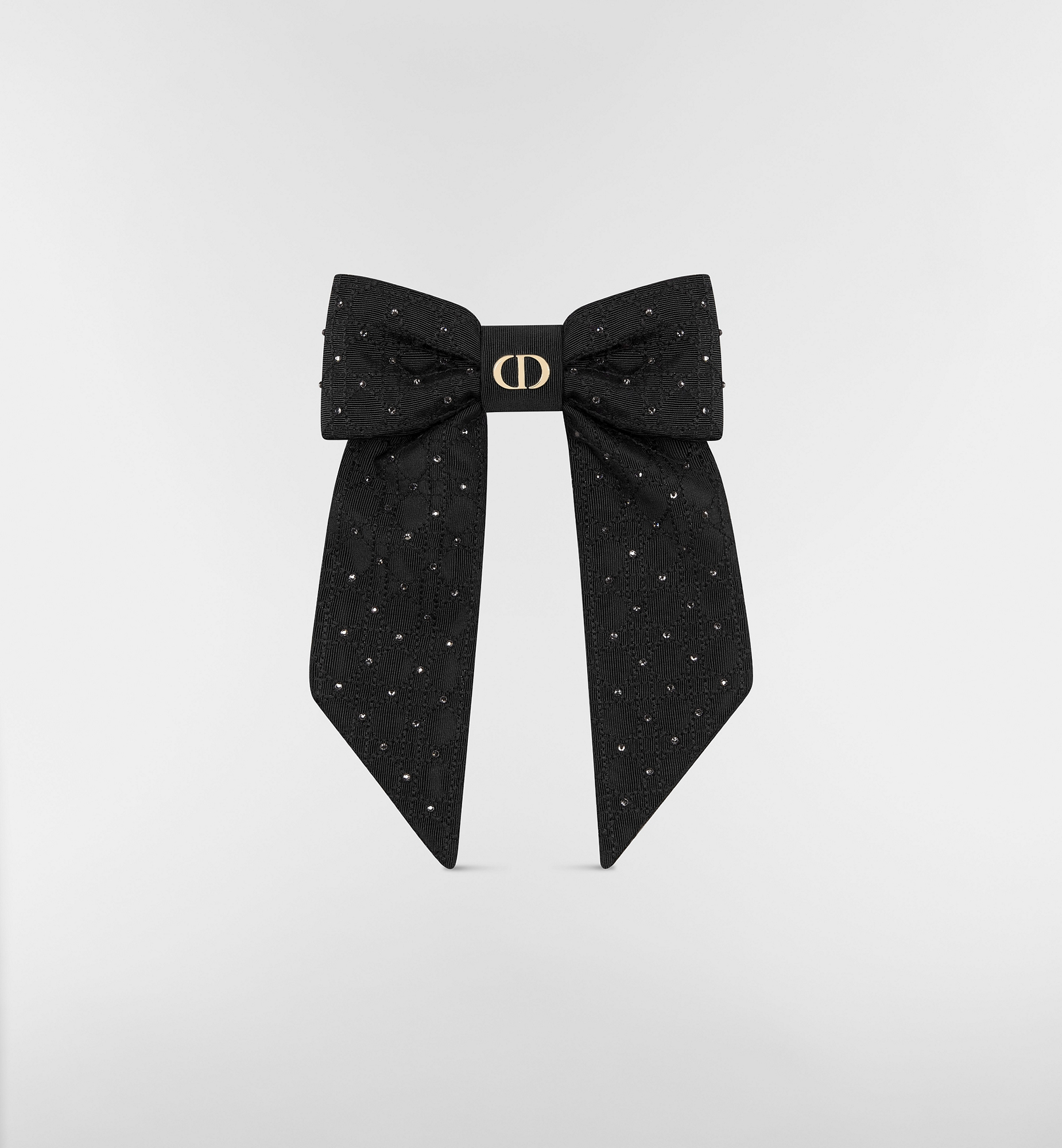 DIOR | Dior Twist リボンバレッタ テクニカル ファブリック & クリスタル