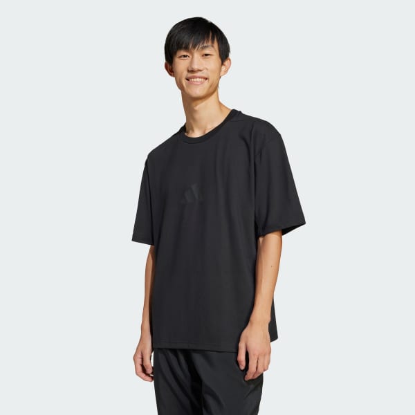 adidas Z.N.E. Loose-Fit Tee - Black | Free Shipping with adiClub