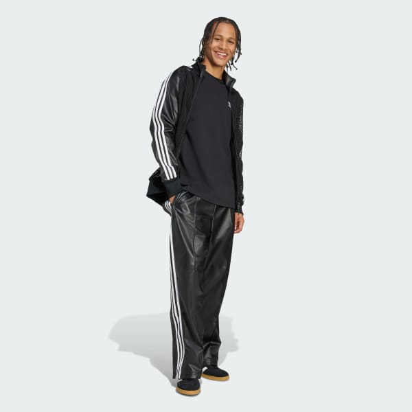 adidas × ジェレミー・スコット フェイクレザー メッシュ トラック
