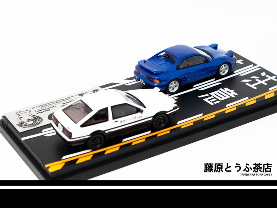 1:64 Toyota AE86 Zenki Hatch & Toyota MR2 Diecast Model Car
