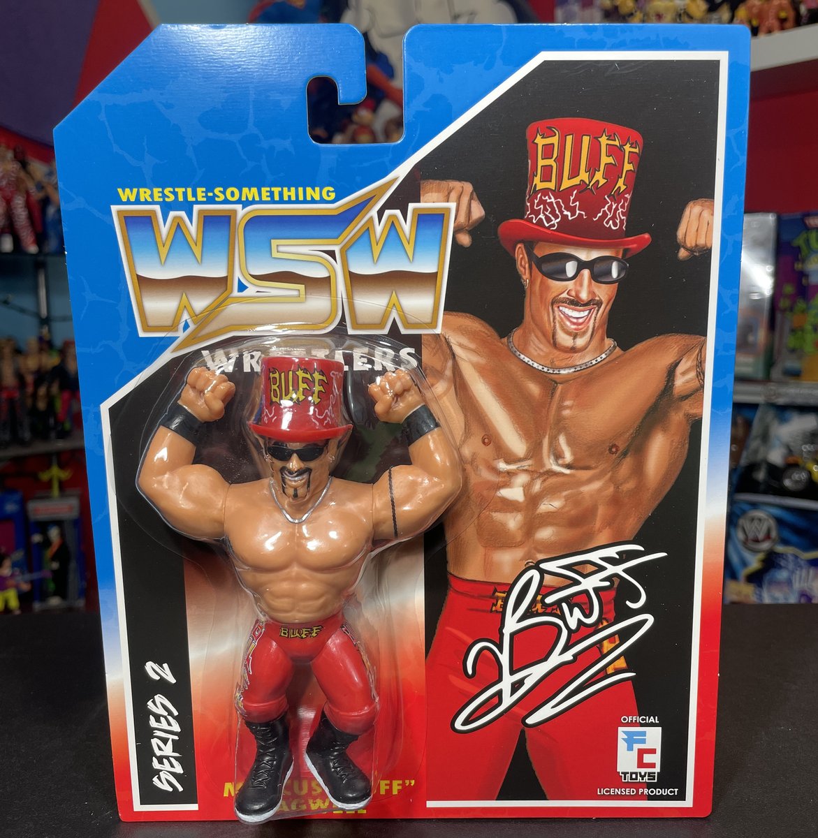 IN STOCK** BUFF BAGWELL RETRO WRESTLE-SOMETHING WRESTLERS SERIES 2
