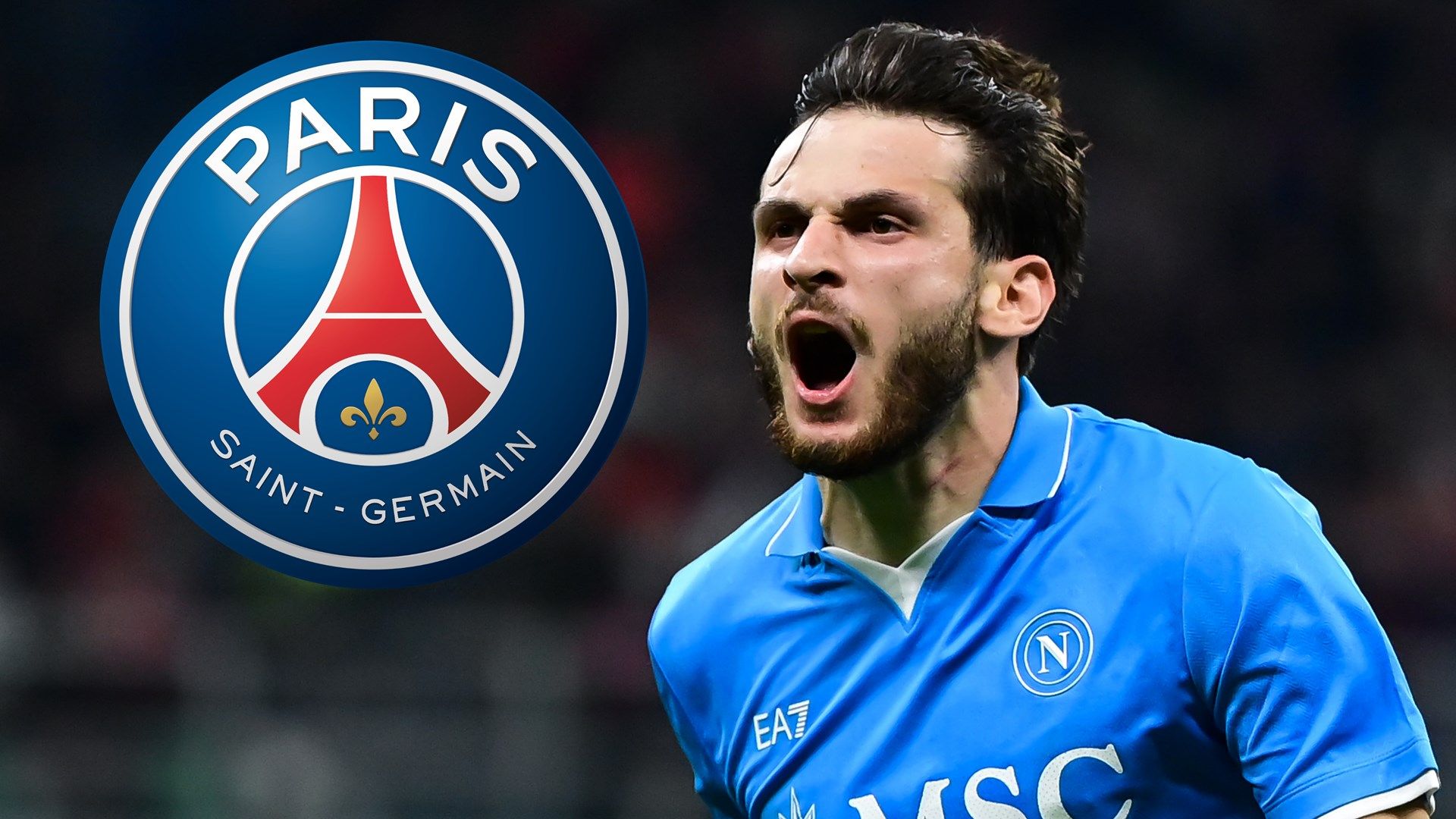 PSGがナポリからクヴァラツヘリア獲得を発表！移籍金は110億円超