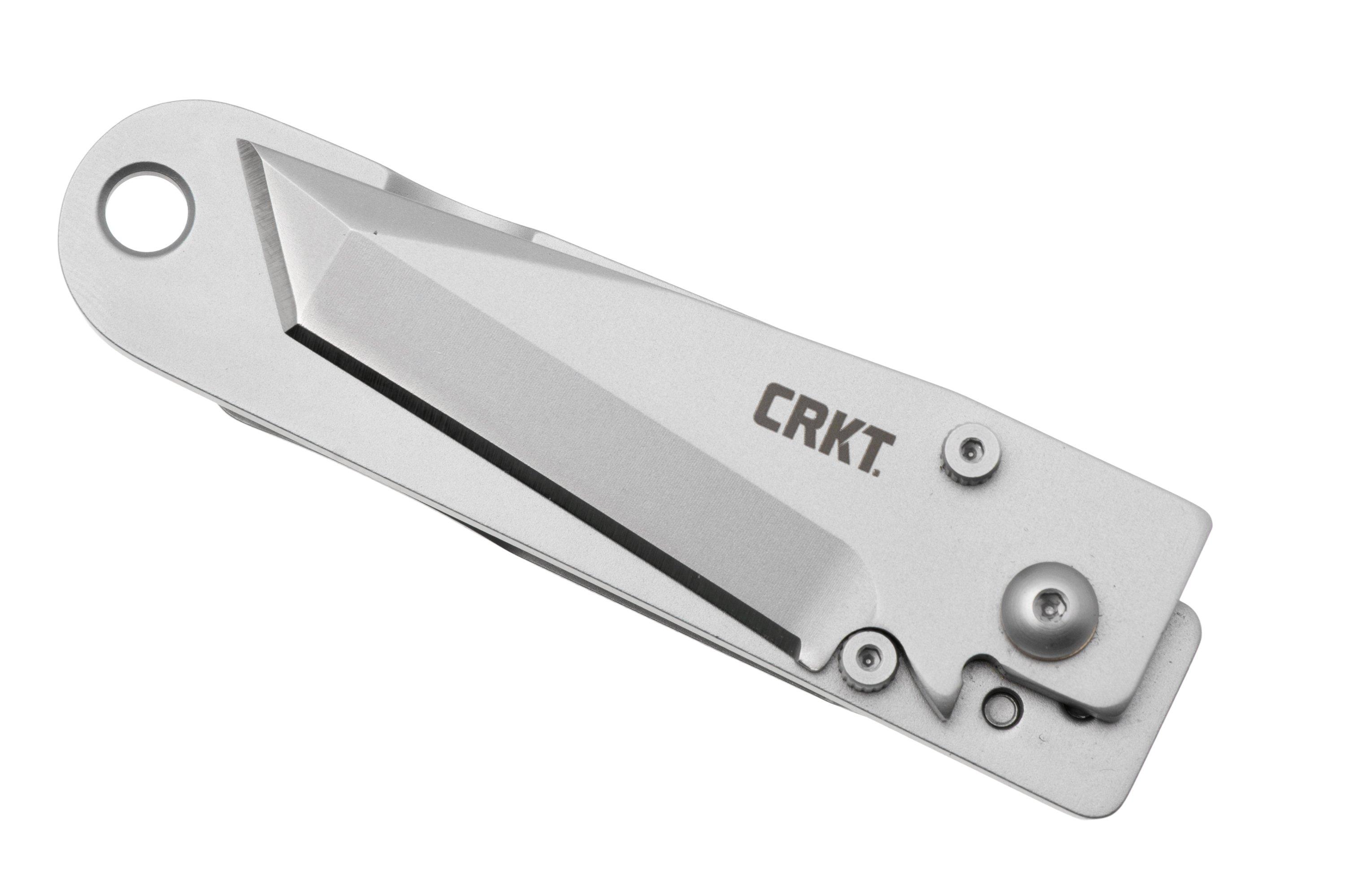 CRKT K.I.S.S. 5500, Bead Blasted 420J2, Stainless Steel pocket