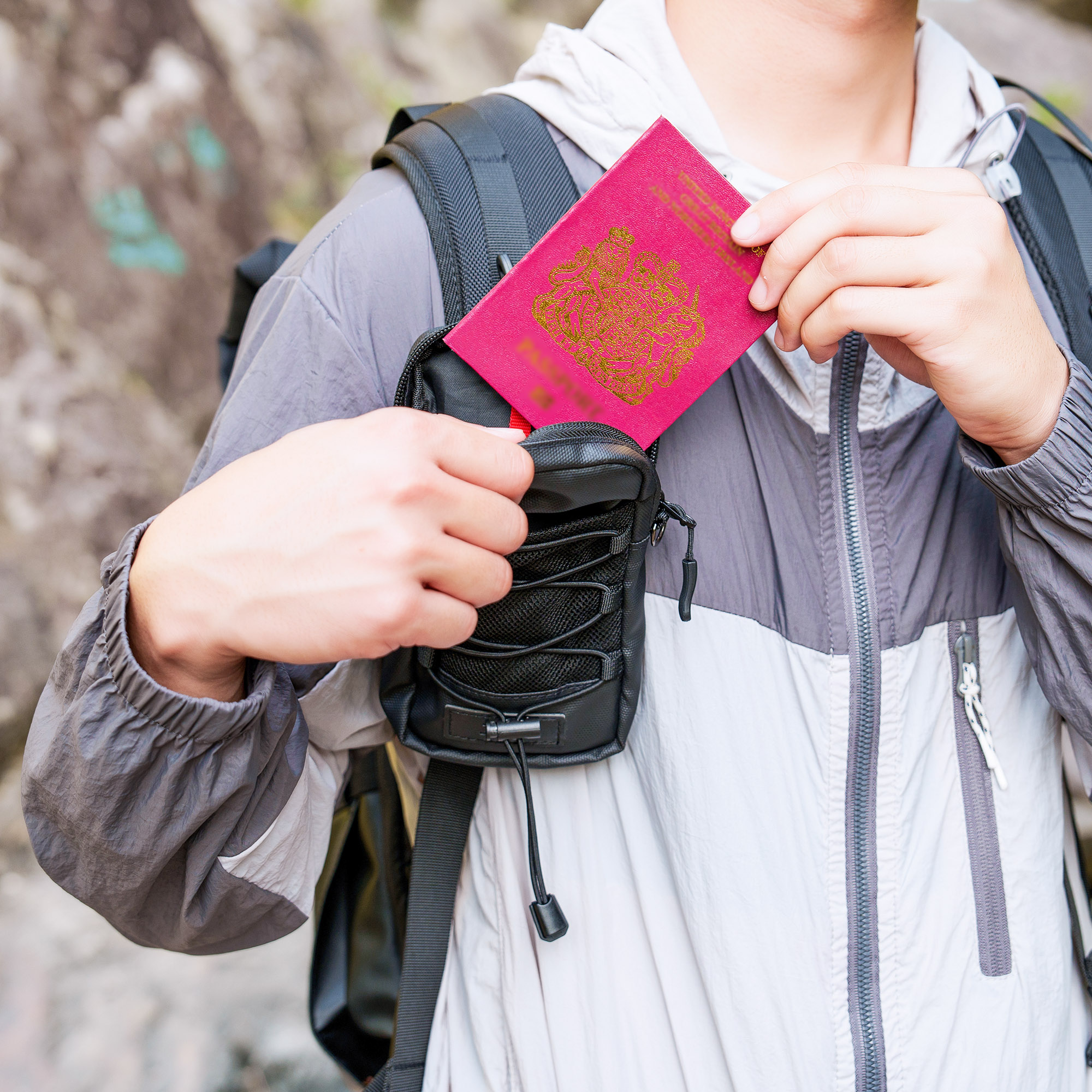 JJC Cell Phone Carrying Pouch with Adjustable Shoulder Strap