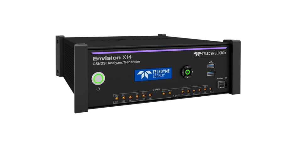 Envision X14 MIPI C-PHY/D-PHYアナライザおよびジェネレータ