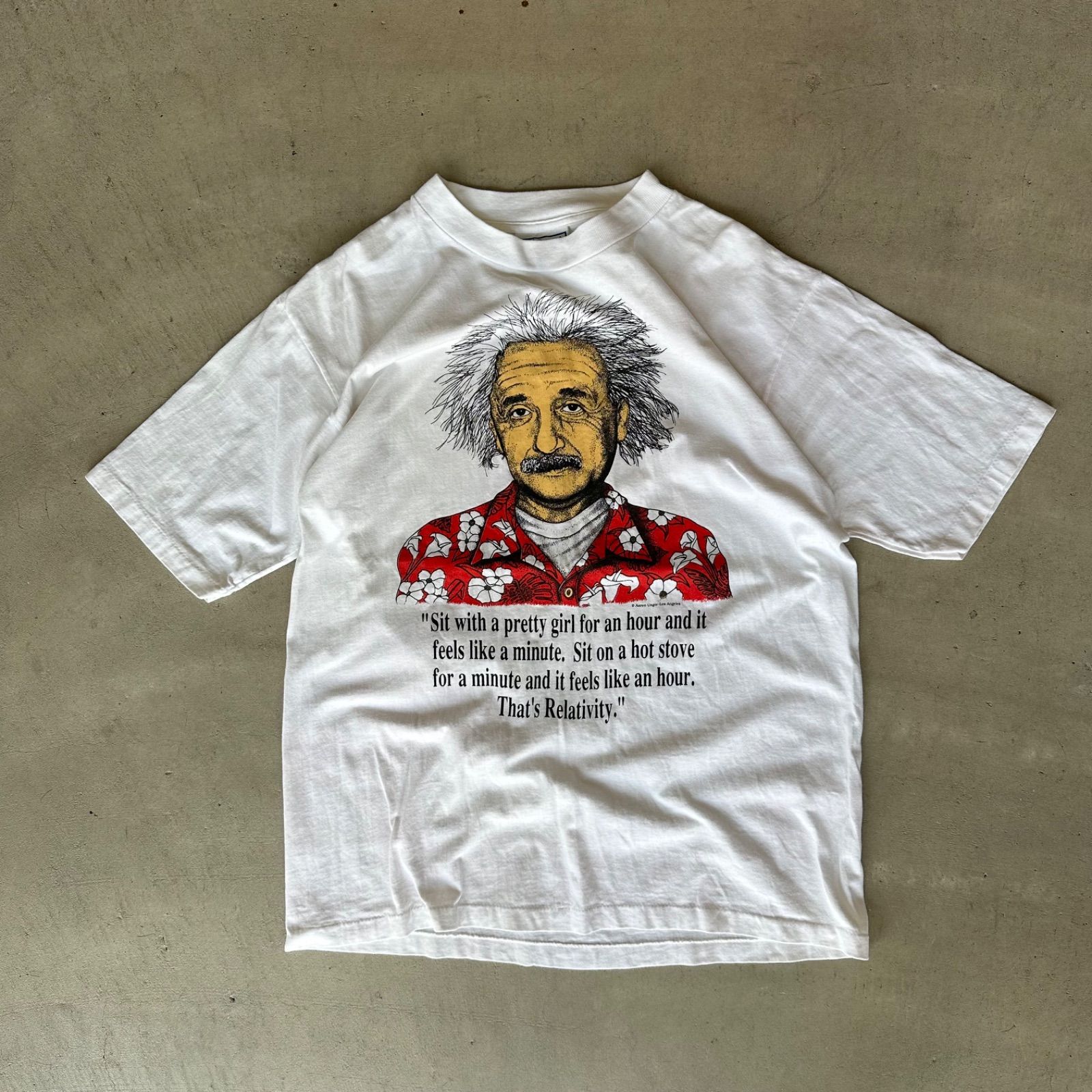 希少USA製 超美品 80s 90s ビンテージ アインシュタイン tシャツ L