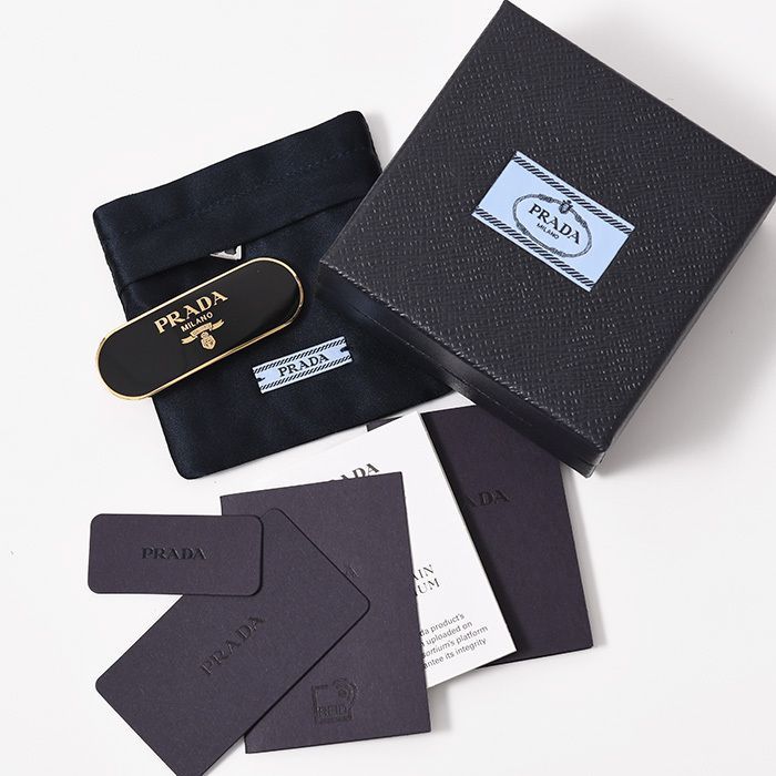 PRADA プラダ アクセサリー ヘアアクセサリー メタルヘアクリップ