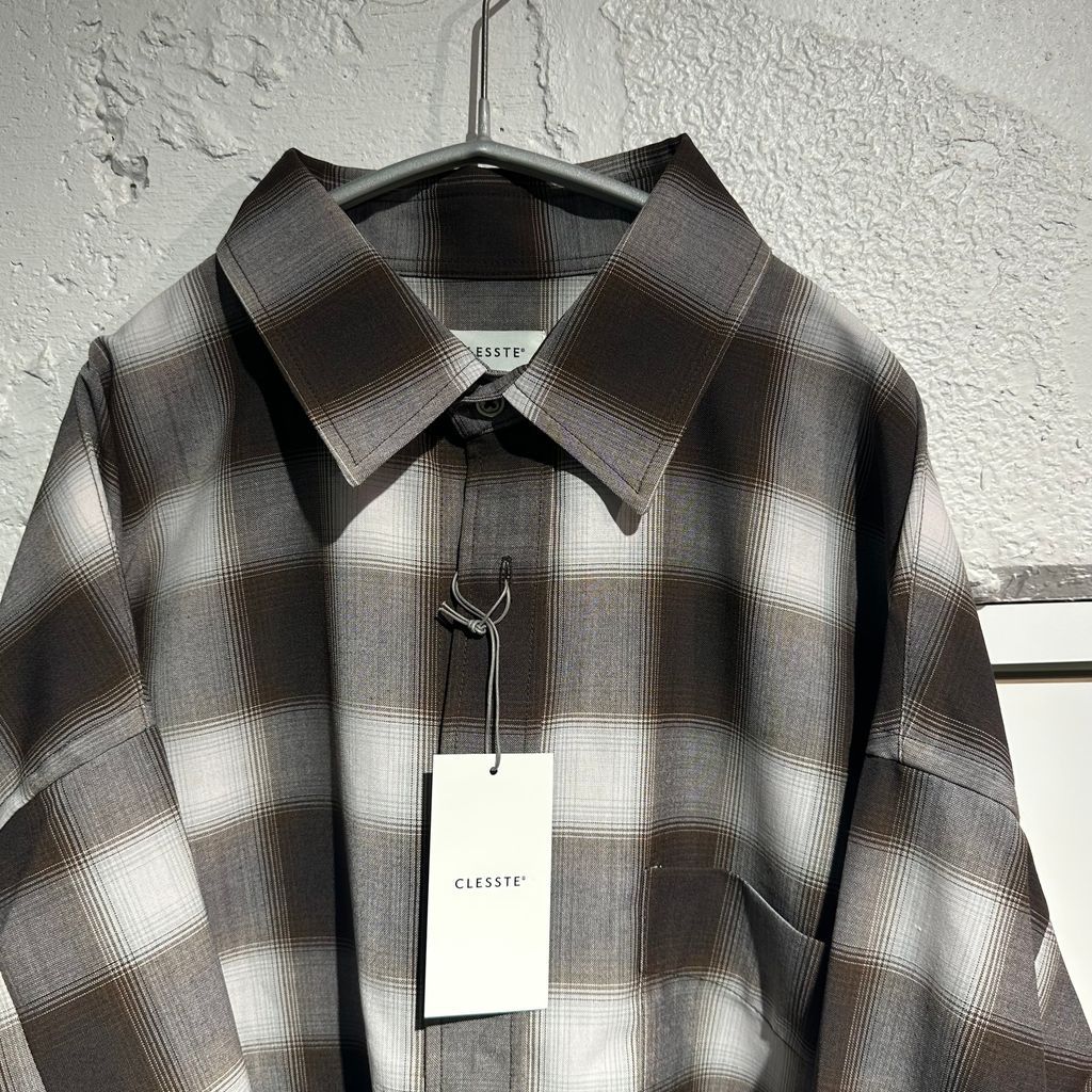 CLESSTE クレスト 25SS OMBRE CHECK CLASSIC CITY L/S SHIRT チェック