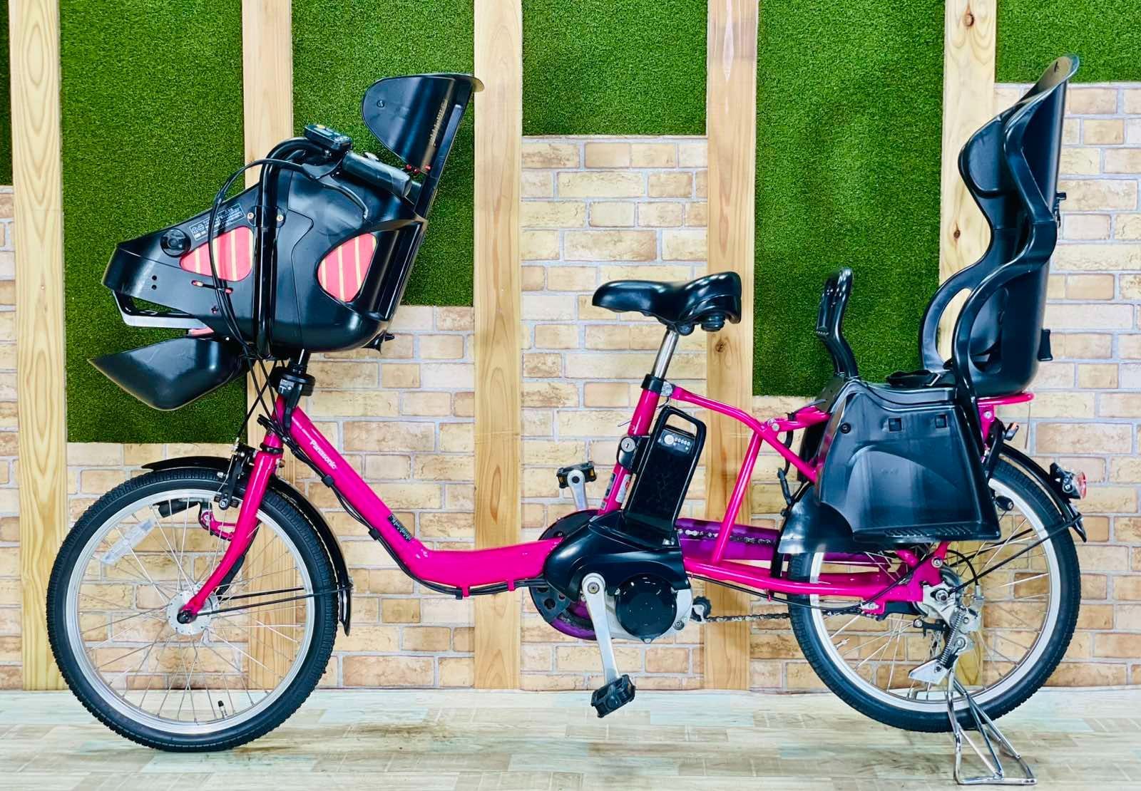 パナソニックギュット⭐️12AH！子供乗せ電動アシスト自転車Y3076